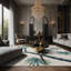 Tapis gris soyeux et moelleux-100862478