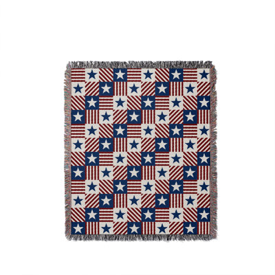 Independence Day  Cotton Throw Blanket