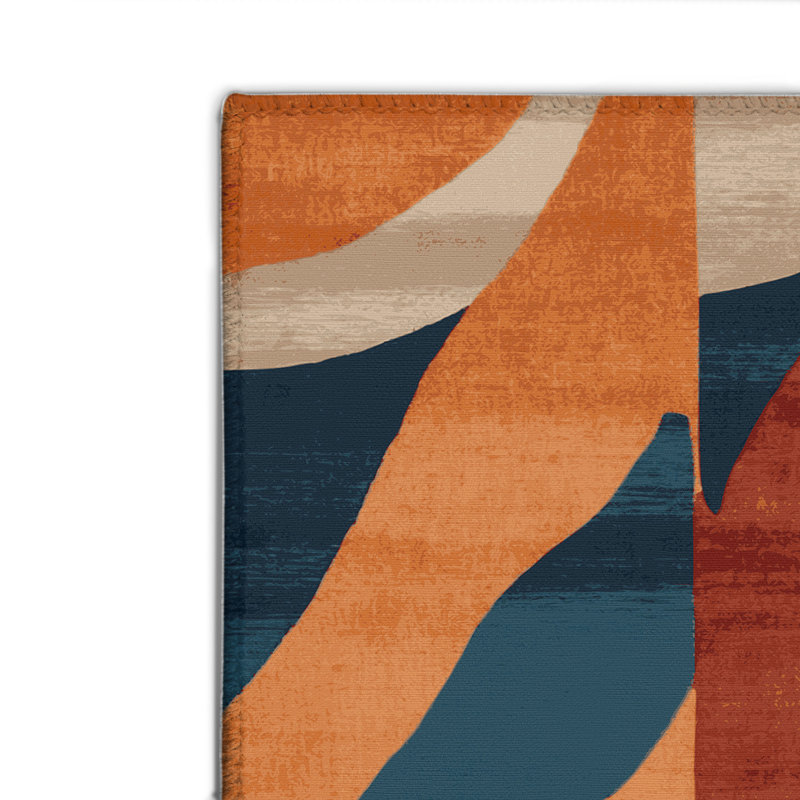 Watercolor Gray Indoor and Outdoor Area Rug, Rectangle 2' x 3'