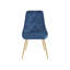 Chaise d'appoint, velours jaune avec pieds noirs-87543332-87543325