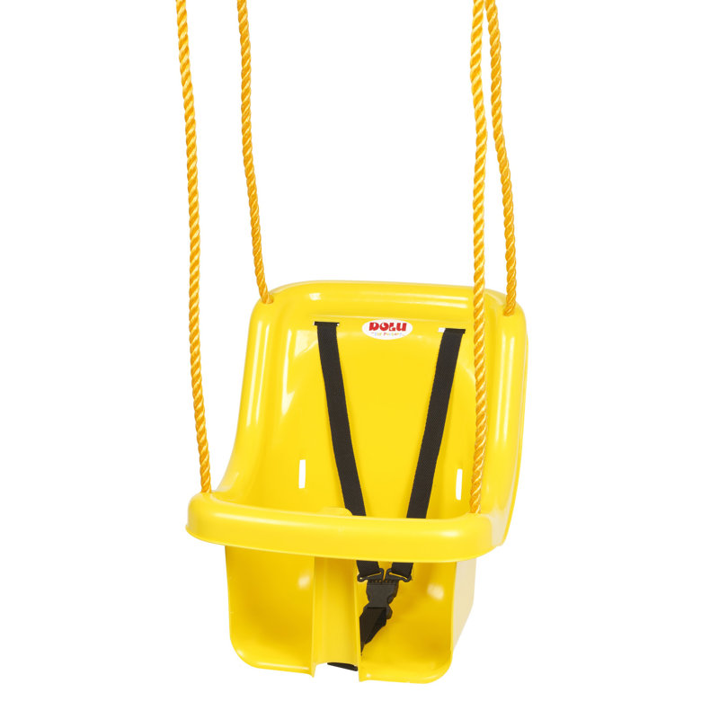 Baby Toddler Hanging Swing Chair Seat Safety Belt Harness Indoor Outdoor Garden, Yellow