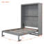 Lit escamotable mural avec tablettes Murphy