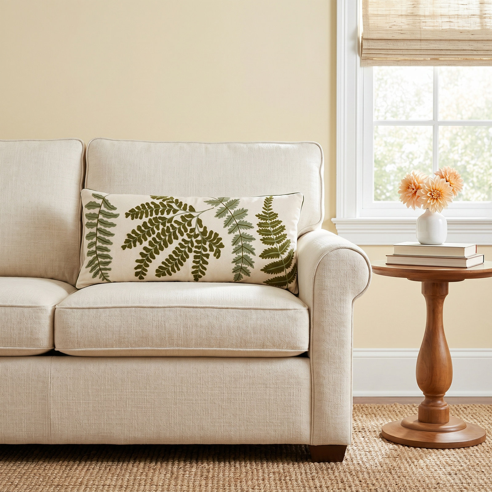 Cassidy 32" x 15" Embroidered Throw Pillow