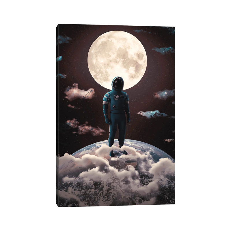 Moonlight 1 Piece Wrapped Canvas Wall Art, 101.6 cm H x 66.04 cm W x 3.175 cm D