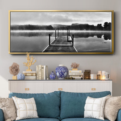 August's Garden I- Framed Canvas