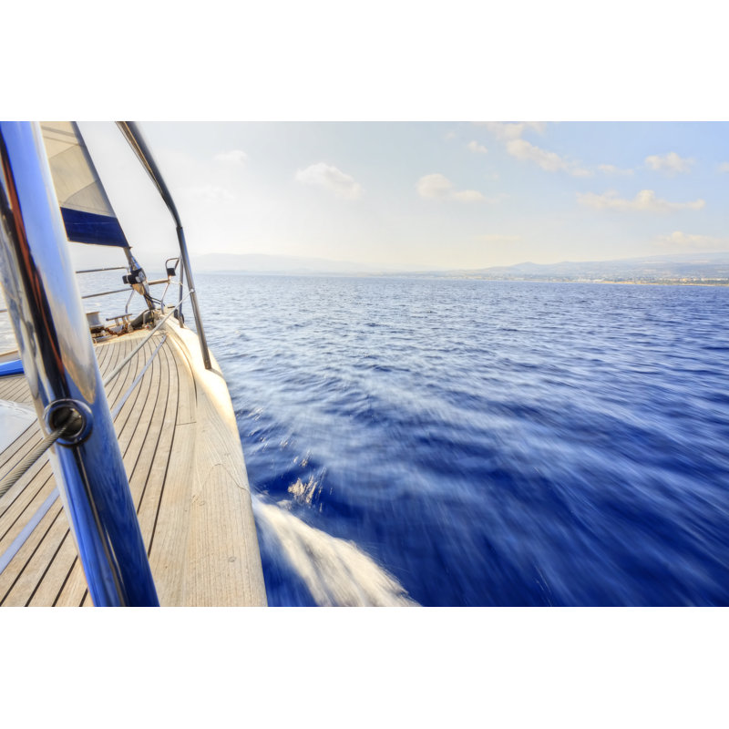 Yacht Sailing - Photographie sur toile tendue, L 12 po x H 8 po