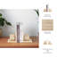 Set Of 2 6" Travertine Cube On Base Bookends, Tan