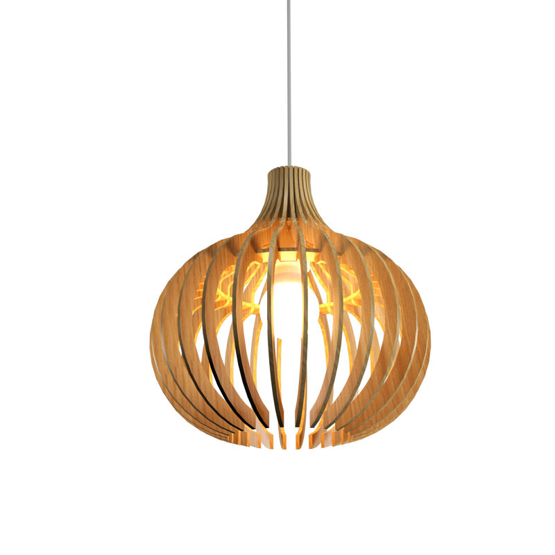 Stecche Di Legno 1 - Light Pendant, 11.7" H x 11.31" W x 11.31" D, Sand