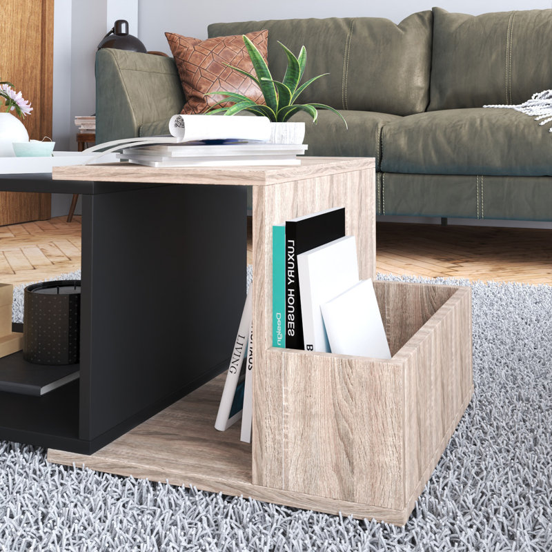 Carbin Coffee Table, Cordoba/Black, Black