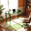 Bureau en acrylique, table d'écriture moderne pour bureau à domicile (vert, Nomal)-1748834795-1748834806