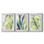«Bright Tropical Abstraction IV», reproduction sur mesure encadrée de qualité supérieure, mat, 3 pièces-306636643-306636645