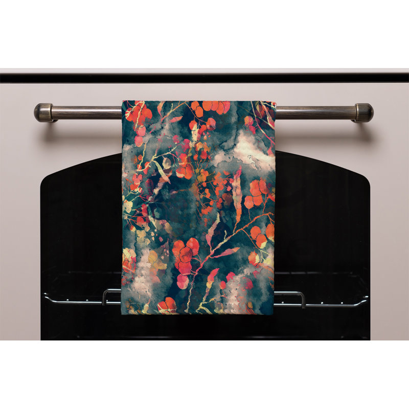 Cotton Floral Tea Towel Kitchen Towel
