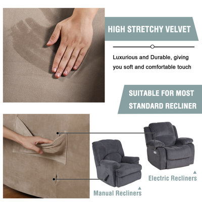 Box Cushion Recliner Slipcover Machine Washable