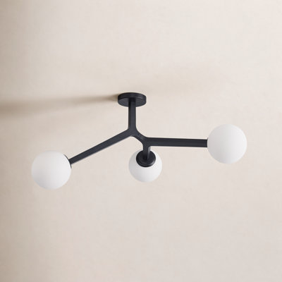Amarula Glass Semi Flush Mount