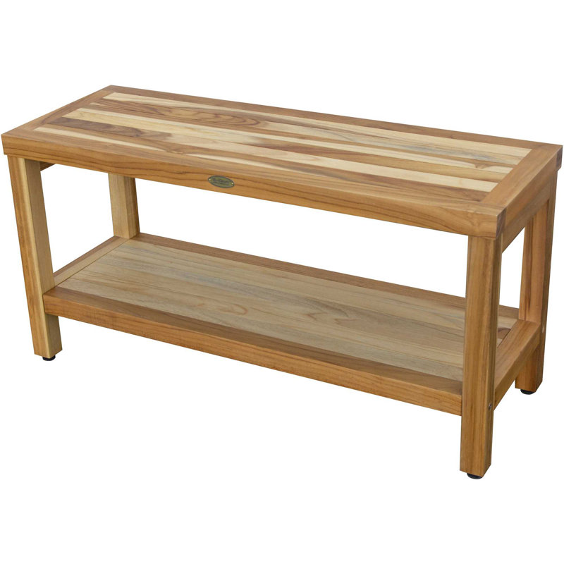 36" W Teak Shower Bench