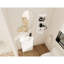 Meuble-lavabo autoportant de 23 po avec lavabo et support de rangement, portes à fermeture douce-1162346753