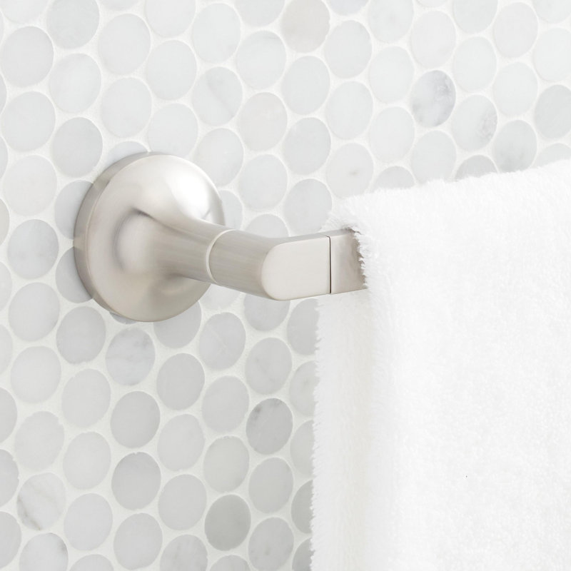 Lentz 24" Wall Mounted Towel Bar, Brushed Nickel