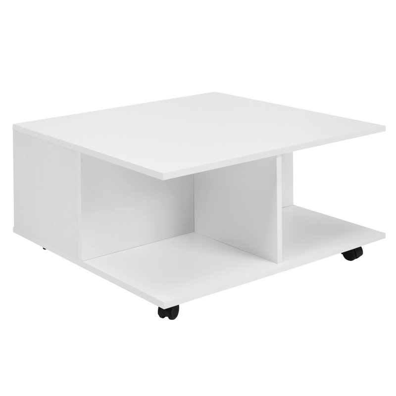 Varuna Block Coffee Table with Storage, White