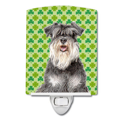 Akita St. Patrick's Day Shamrock Ceramic Night Light