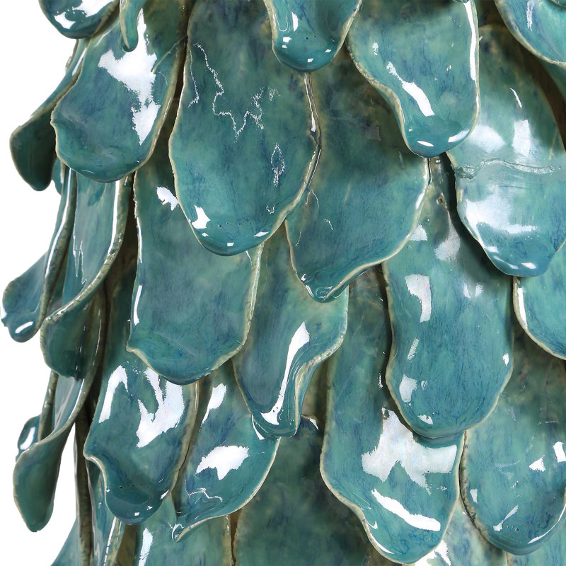 Lampe de table bleu sarcelle Uttermost Mina