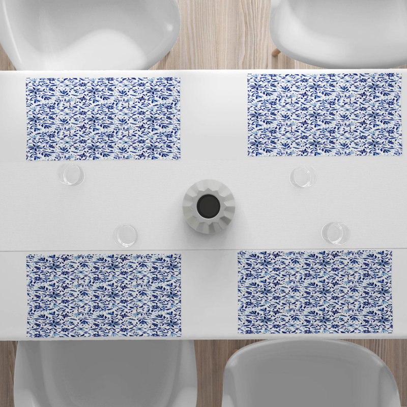Polyester Floral Rectangle Placemat