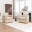 Fauteuil pivotant en cuir véritable Azib-895197515