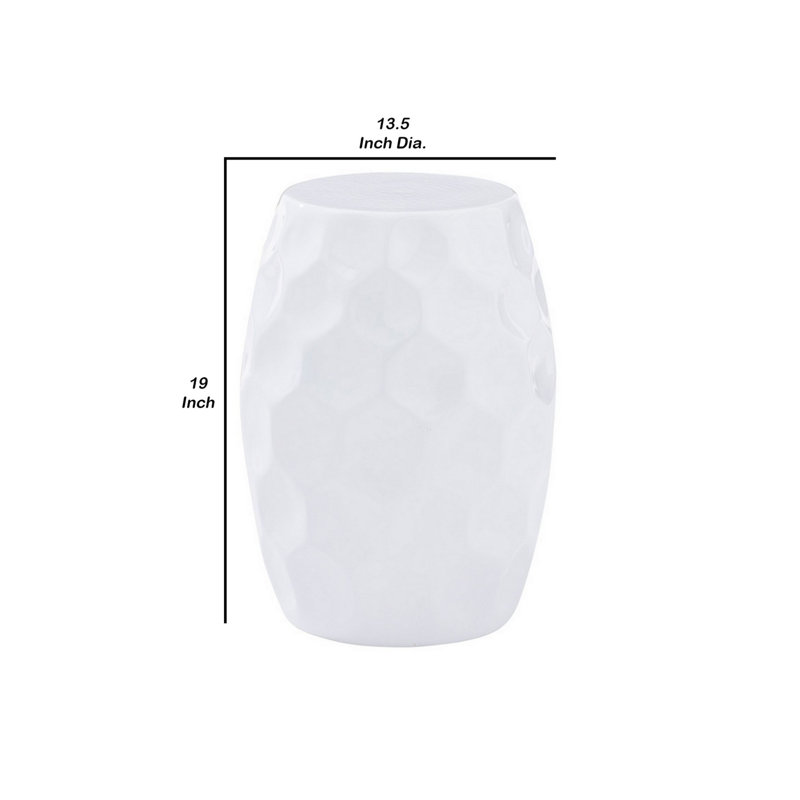 Aavan End Table, White