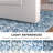 Blue Machine Washable Rugs for Bedroom Non-Slip Low Pile Throw Rugs with Rubber Backing Washable Carpet-1122484914