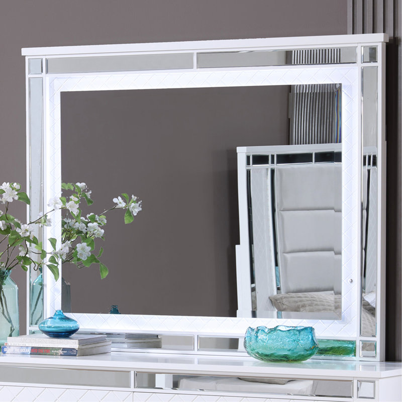Miroir Livorno, champagne argenté