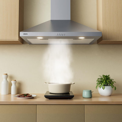 Hotte murale 29,53 "450 CFM à conduit en argent