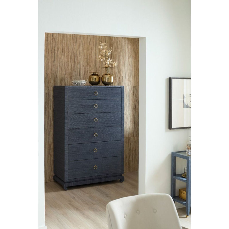 Ming 6 - Drawer Dresser, Navy Blue