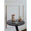 Cyla Side Black with Gold Marble Top Coffee Table