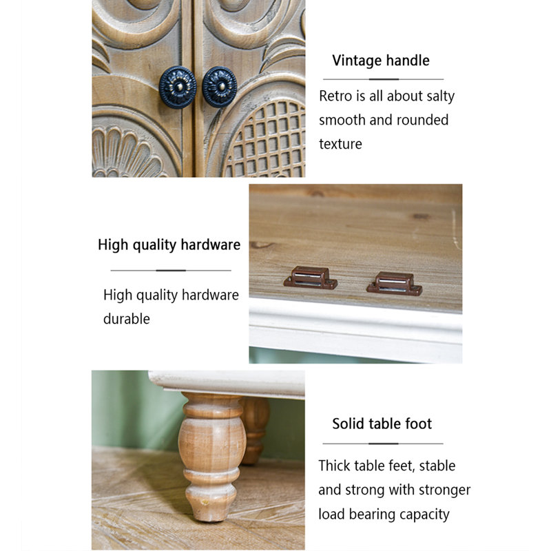 Light Luxury Large Capacity Multi-Functional Console Table