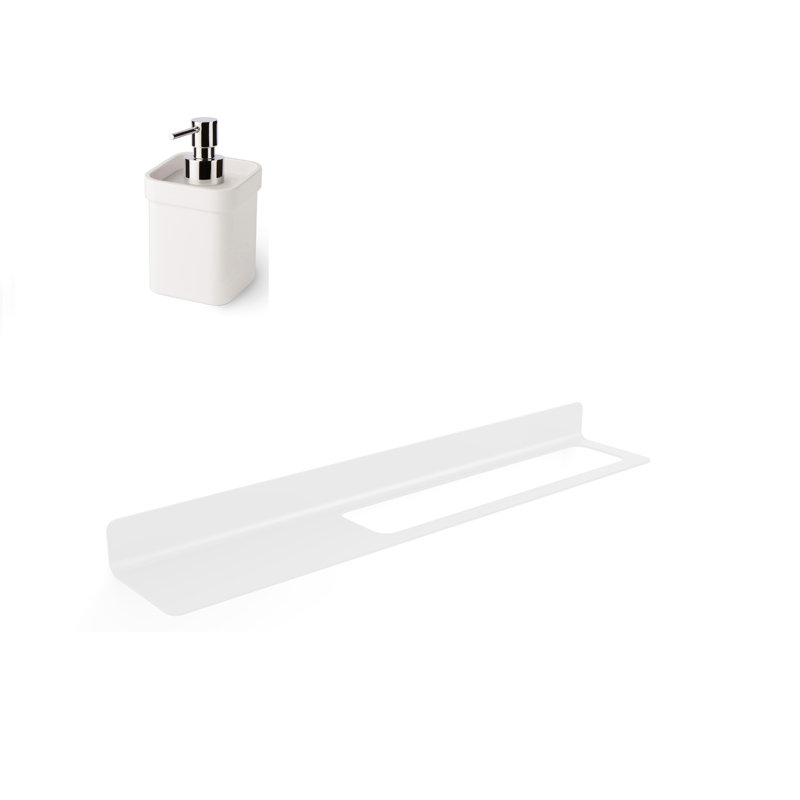 Seta 2 - Piece Bathroom Hardware Set, White