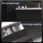 Meuble-lavabo suspendu de 122 cm (48 po) avec lavabo en céramique et tiroirs, design moderne et compact.