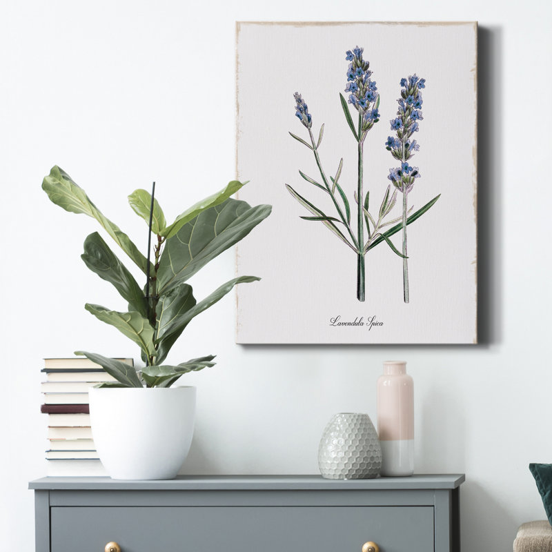 Lavande - impression sur toile tendue, H 27 po x l 18 po x P 1 po