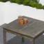 Aleha Square Acacia Outdoor Dining Table With Umbrella Hole , 35'' in. W 35'' in. D
