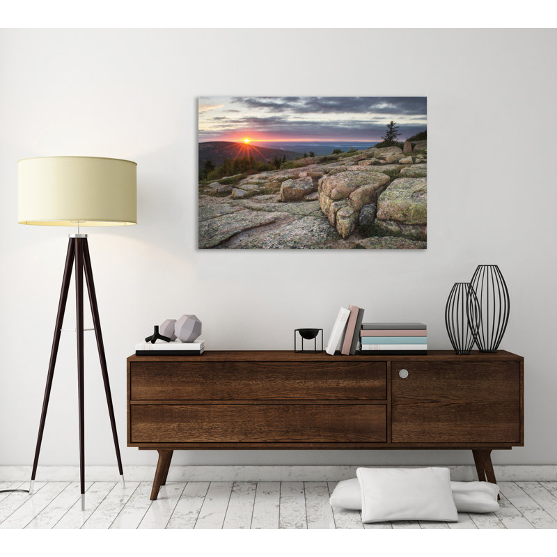 «Acadia National Park Sunset», toile tendue par Alan Majchrowicz, H 12 po x l 15 po x P 1,5 po