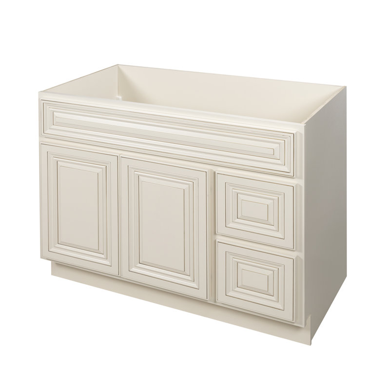 Base de meuble-lavabo simple Midnight, Ivoire