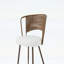 Ensemble de 2 chaises en osier avec pieds en métal et dossier à oreilles pour une assise confortable-570918163