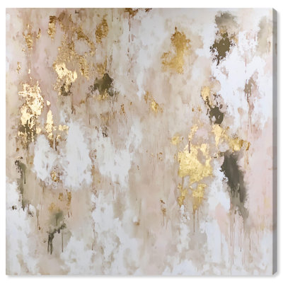 Art mural sur toile Golden Glimmer Gesture II par Art Remedy