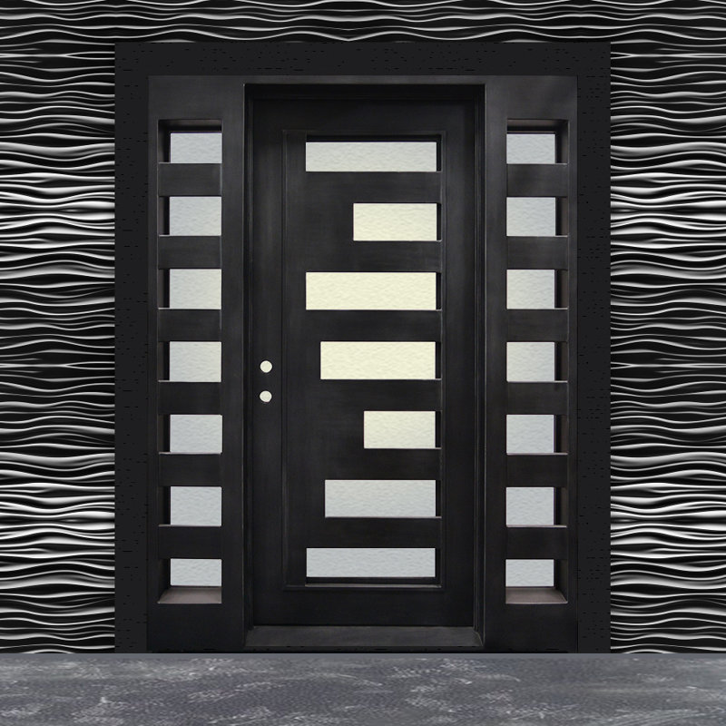 Portes d'entrée en fer pré-suspendues