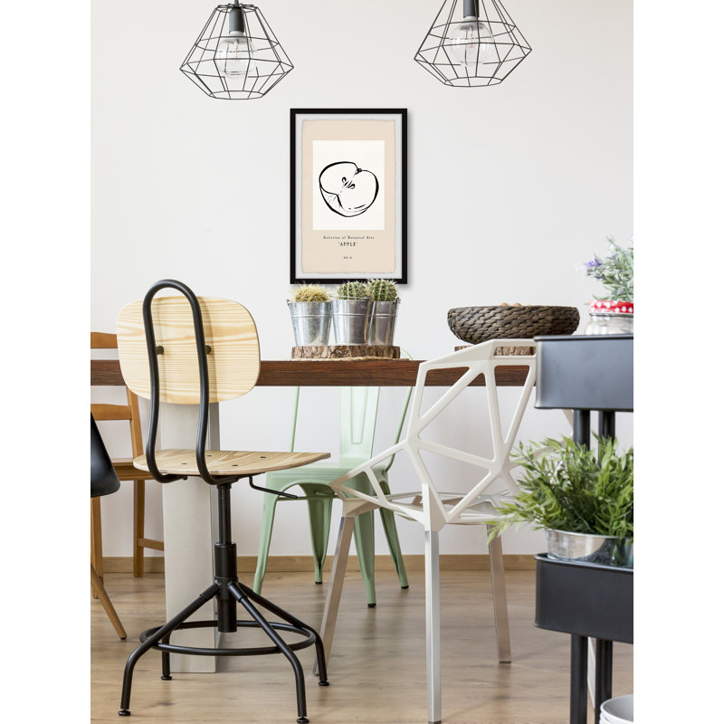 Botanical Arts Apple - Single Picture Frame Painting, 45cm H x 38cm W
