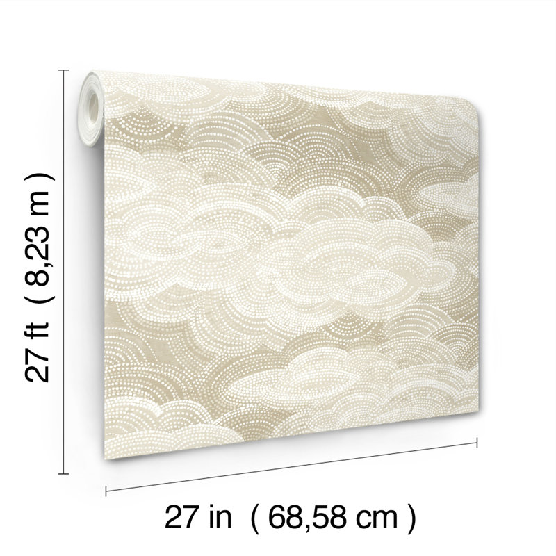 Chuk Non-Pasted,Unpasted Abstract Roll, White