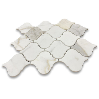 Calacatta 12" x 11" Marble Mosaic Tile