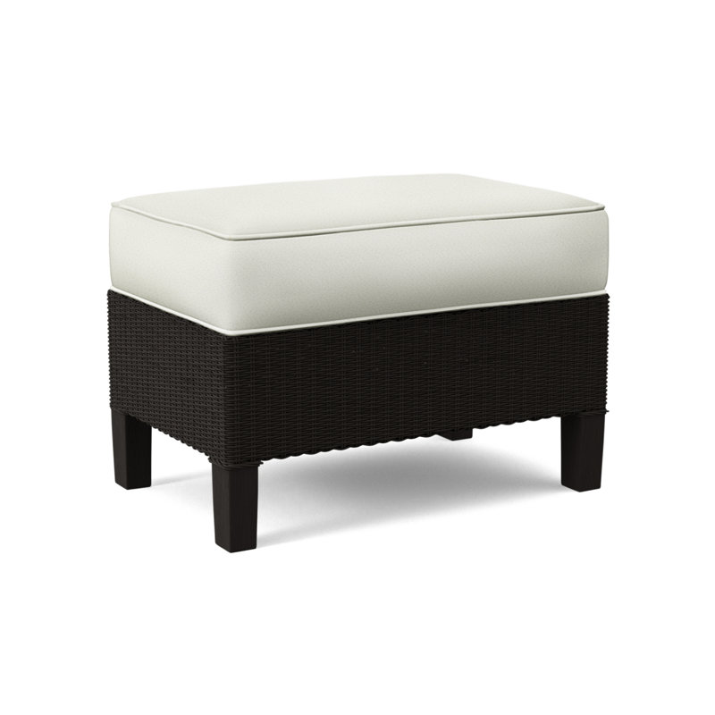 Repose-pieds standard 25 po Gibraltar, Tissu beige performant; 0851-73, Noir antique