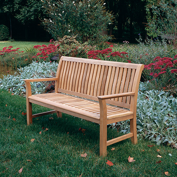 Chelsea Outdoor Teak Bench, Cloud