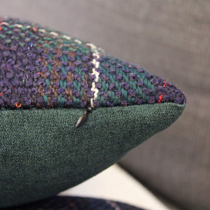 Housse de coussin Holiday Holiday Christmas, 18 po x 18 po, Vert
