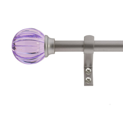 Caparro Metal Adjustable Single Curtain Rod
