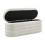 Deaysia 121cm Wide Oval Solid Colour Standard Ottoman with Storage